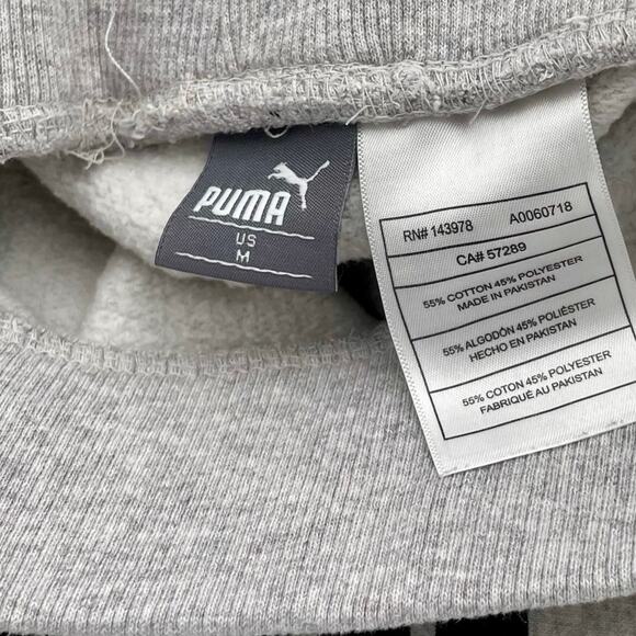 PUMA Kids Joggers | Unisex Medium | Heather Gray | Glitter Logo | EUC - Picture 5 of 8